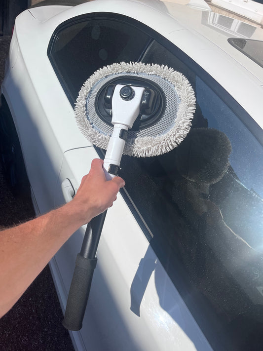 Brosse Voiture Flexible Multi-surfaces – Poils Doux & Manche Antidérapant | VibeAuto