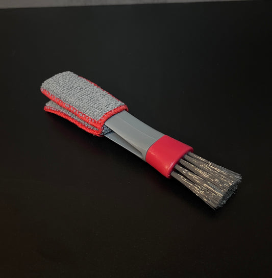 Brosse Double Tête Microfibre & Poils Doux – Dépoussiérage Précis