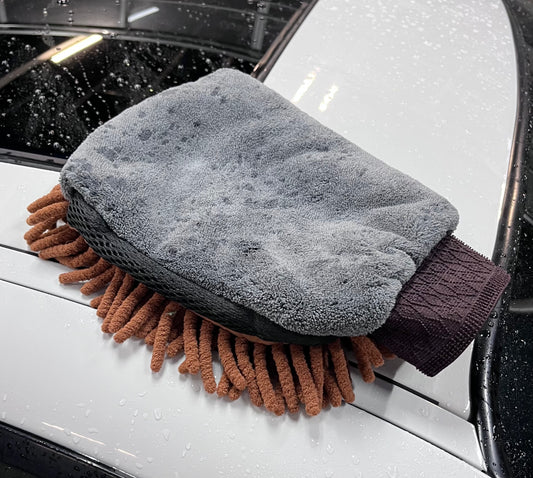 Gant de lavage microfibre double face - spécial detailing auto