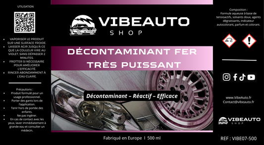 Décontaminant Fer, très puissant - 500ml