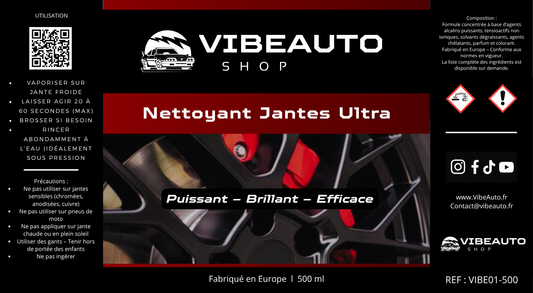 Nettoyant jantes voiture ultra puissant - VibeAuto 500ml