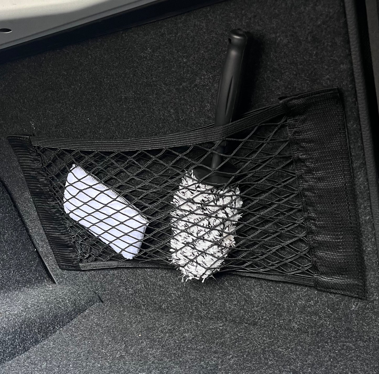 Filet de Rangement Élastique pour Coffre de Voiture – Double Maille
