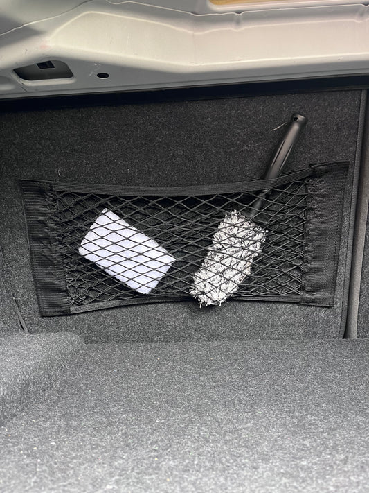 Filet de Rangement Élastique pour Coffre de Voiture – Double Maille
