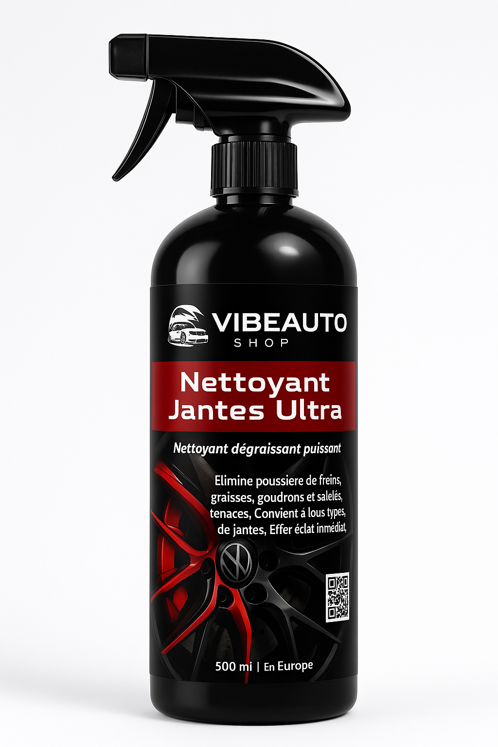 Nettoyant jantes voiture ultra puissant - VibeAuto 500ml